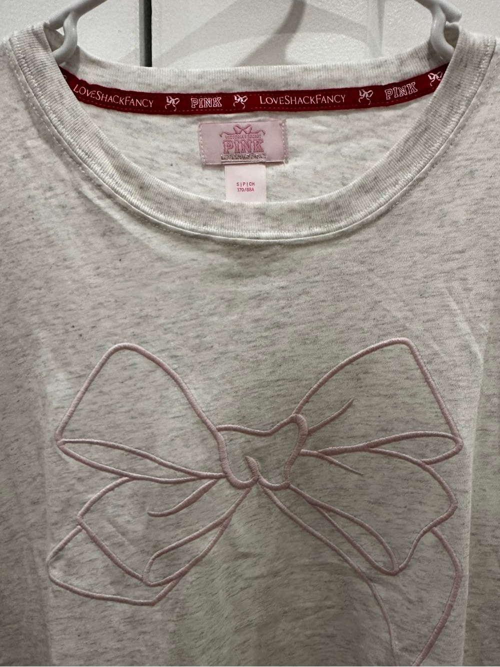 LoveShackFancy x Pink Bow TShirt S